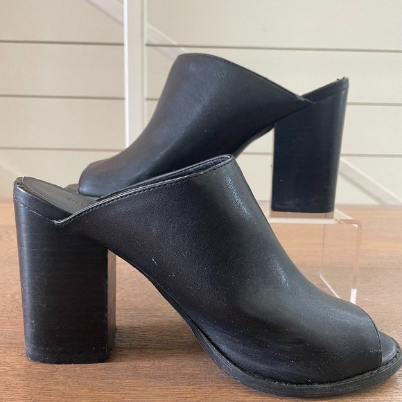 Silence + Noise Peep Toe Mules - Picture 1 of 10